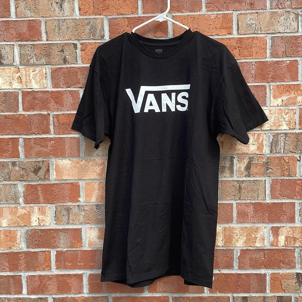 Vans Mens Size Large T Shirt Shortsleeved Black White - Picture 1 of 9
